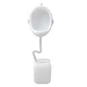 Wall-Mounted Men Urinal with Hose Splash-Proof Easy Installation Reusable Temporary Construction Site Urinal Waterless