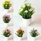 In Pot Bonsai Plastic Fake Plants Artificial Flowers Artificial Faux Plants