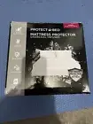 NEW PROTECT A BED Charcoal Infused Mattress Protector, QUEEN Open Box New