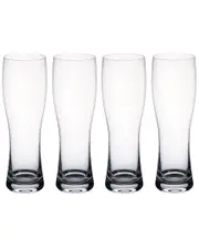 Villeroy & Boch Purismo Special Set of Four 24oz Pilsner Glasses