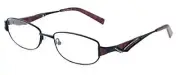 Calabria 824 Techno Metal&Crystals Optical Reading Glasses&Hard Case Black +1.75