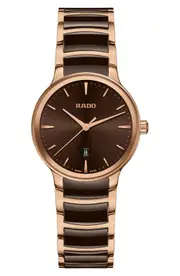 RADO Centrix Bracelet Watch, 30.5mm in Brown at Nordstrom One Size