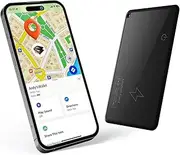 Slim Wallet Tracker Card, Air Tag Rechargeable Wallet Finder, IP68 Waterproof, Works with Apple Find My (iOS Only), Item Sorter for Luggage Tags, Phone, Passports (1)
