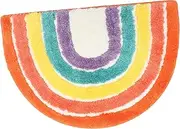Happyyami Litter Box Mat Double Layer Waterproof Cat Litter Pad Rainbow Litter Mat Litter Mat Trapper Pet ’ Litter Mats Indoor Keep Mat Cat Litter Mat Urine Polyester