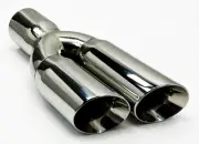 Exhaust Tip 3.00 Inlet 3.00 Outlet 13.00 long WDWDRS30013-300-HP-SS Dual Roun
