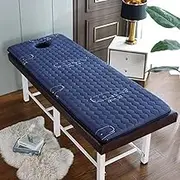 6cm Thick Spa Bed Padding Memory Foam Massage Table Topper with Facial Breathing Hole and Elastic Bands Lash Bed Cushion Massage Bed Mattress Pad Without Bed(Size:80x190cm,Color:D)