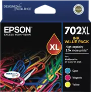 Epson 702XL 3 Colour DURABrite Ink Pack