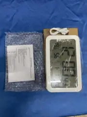 Alarm Clock for Bedroom Digital Wall Clocks w/ Date Week Temperature & Humidity