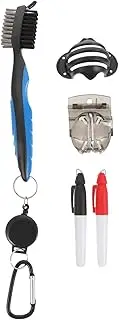 jojofuny 1Set Golf Ball Marker Tool with Cleaning Brush Golf Liner Kit for Easy Drawing and Marking Compact for Golf Bags for Personalizing Golf Balls