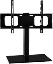 Artiss 32-70 Inch TV Stand, Adjustable Tabletop TVs Mount Bracket Universal Mounting Brackets Floor Stands Home Entertainment Office Bedroom, Screen Monitor Tempered Glass Black