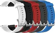 RuenTech intended for Garmin Vivoactive 3/Vivomove HR/Vivomove Watch Band 20mm Quick Release Silicone Bands by (5-Pack)