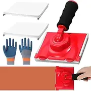 Paint Trimmer Edger Tool | Ergonomic Trim Painting Tool,with Replacement Pad and Gloves, Rotatable Handle, Washable Construction Supplies for Interior Wall