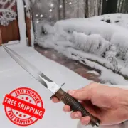 New Sykes Fairbairn 3rd Pattern British Army Commando Fighting Knife Wood Handle