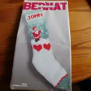 Vtg. 1986 BERNAT SNOWFALL SANTA W00621 NEW NEVER OPENED