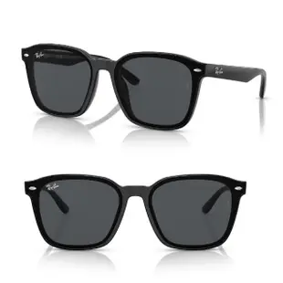 【RayBan 雷朋】大鏡片膠框太陽眼鏡 黃奇斌代言款(RB4392D 601/87、 645087、 601/93 601/80多款選擇)