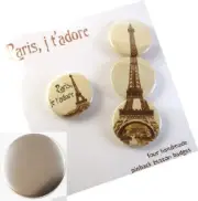 100 Sets of 4"(100mm) Pin Badge Button Maker Parts Craft Tools For DIY
