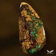 6.60 cts Australian Boulder Opal Solid Polished Pendant Green Shine Stone #6.004