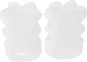 MUELODSIC 2pcs Removable Suction Cup Shower Holder Handheld Bracket Shower Handheld Holder Support Bracket Handheld Holder Silica Gel White