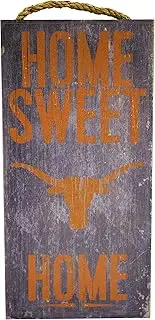 NCAA Texas Longhorns 6" x 12" Home Sweet Home Wood Sign