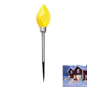 Solar Christmas Tree Light Powered Christmas Yard Stake Lights for Outdoor Garden Decorations-Yellow Christmas candles