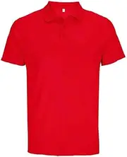 [SOL'S] SOLS Unisex Adult Pitcher Recycled Polyester Polo Shirt (UK Size: XS) (Red)