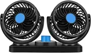 ZFGVGNMTYA 12v 24v Summer 360-Degree Adjustable Car Automatic Air-Cooled Low-Noise Car Cooler Car Fan Decoration Accessories Fans and Kits(12V Standard Gale)