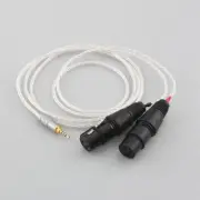 3.5mm Male to Dual 3Pin XLR Female Stereo HIFI Audio Microphone Speaker Cable