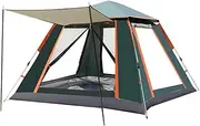 Pop Up Tent Camping Tents - 4-5 Person Cabin Tent Quick Setup, Instant Camping Tent with Waterproof & Windproof, Hiking Tent with Carry Bag