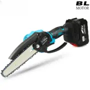 6 Inch Cordless 18V Mini Chain Chainsaw Hand Pruning Saw Electric Woodworking