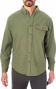 [Smith's Workwear] Men's Long Sleeve Extra Heavyweight Chamois Flannel Shirt