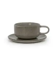 [Salt&Pepper] Relic Tea Cup and Saucer Set 260ml in Green