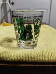 Vintage Oregon The Beaver State Shot Glass Only 1 one on ebay