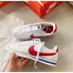 現貨 NIKE CORTEZ LEATHER 白紅藍 荔枝皮 皮革 復古 阿甘 男女鞋749571-154