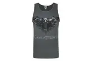 Game of Thrones Mens Three Eyed Raven Vest (Charcoal) (S)