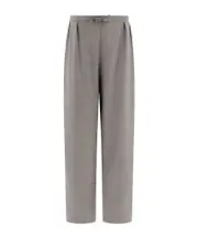 drawstring casual pants 36,S,38,L grey