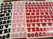 Creative Memories Lot of 3 ALPHABET LETTERS, BOLD LARGE ABC/123 SCRAPBOOKING