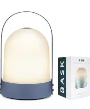 KIN Portable Cordless Lantern Table Lamp | USB Rechargeable | Slate Blue