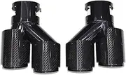 Muffler tip, Compatible For 2019 To 2024 BMW G23 M440i G20 G21 M340i G42 M240i Exhaust TIP Upgrade Carbon Fiber Black Muffler Tip Nozzle(Style 12)