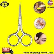 Hair Scissors Men Mustache Beard Trimming Eyebrows Stainless Steel
