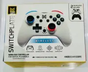Switchplate Wireless Gaming Controller for Nintendo Switch - White/Black
