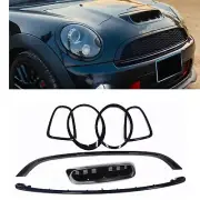 Grill+Light Frame Hood Vent Trim For Mini Cooper S R55 R56 R57 R58 JCW 2007-14 (for: Mini)