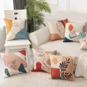 Sofa Cushion Cover Single Side Printing Protective Sofa Decoration Throw Pillow