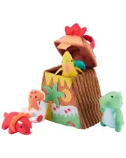 Carters Plush Interactive VOLCANO w/ DINOSAURS Baby Toy 68222