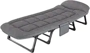 Folding Bed cot Camping beds for Adults Portable Lounge Chair Portable Folding Bed for Sleeping, Lightweight Tent cot with Carry Bag Supports 450 lbs Camping Cot