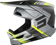 Shot Furious Mirage Motocross Helmet, grey-yellow, Size M for Men Grey Yellow