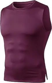 [VgueElegc] Men's Base Layer Compression Tank Top Male Athletic Base Layer Tank Shirt Compression Shirts Sleeveless for Men