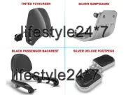 Royal Enfield "Footpegs, Sumpguard, Backrest & Flyscreeen" For Meteor 350cc (for: Royal Enfield)