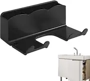 Hair Dryer Holder Wall Mounted - Bathroom Organization Blow Dryer Hanger | Organiser | Heat Resistant Dock | Space Saving Hairs Tool Rack for Bathroom, Vanity Or Salon Styling Station