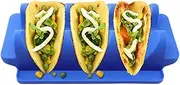 [Comoda] Oven Safe Taco Rack - Food Grade Taco Serving Tray,W Shape Food Grade Taco Shell Baking Rack for Kebab Roll Kitchen Tableware