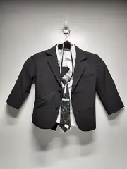 Gino Giovanni Toddler Full Black Suit Size 4T RK4
